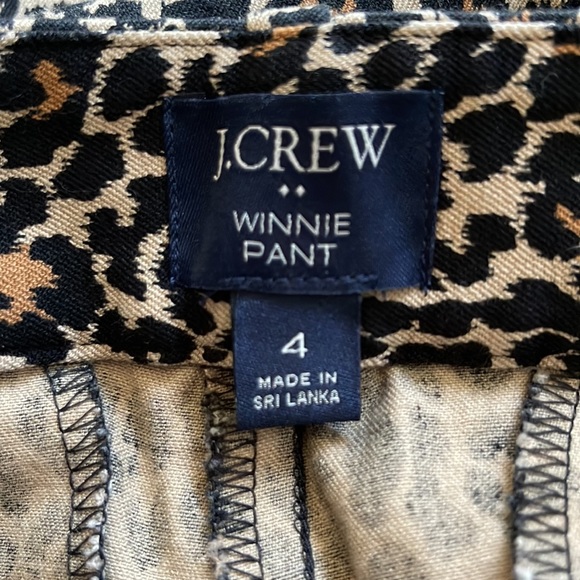 J. Crew Leopard-print Winnie pant in stretch cotton - Picture 5 of 7
